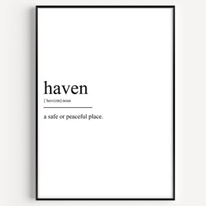 Haven Definition Print