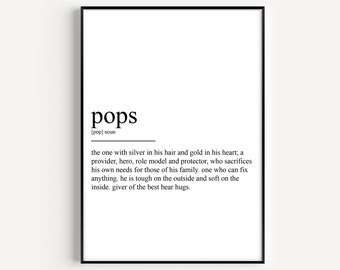 Pops Definition Print