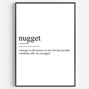 Nugget Definition Druck