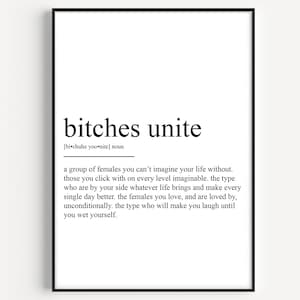 Definición de Bitches Unite (Imprimir)