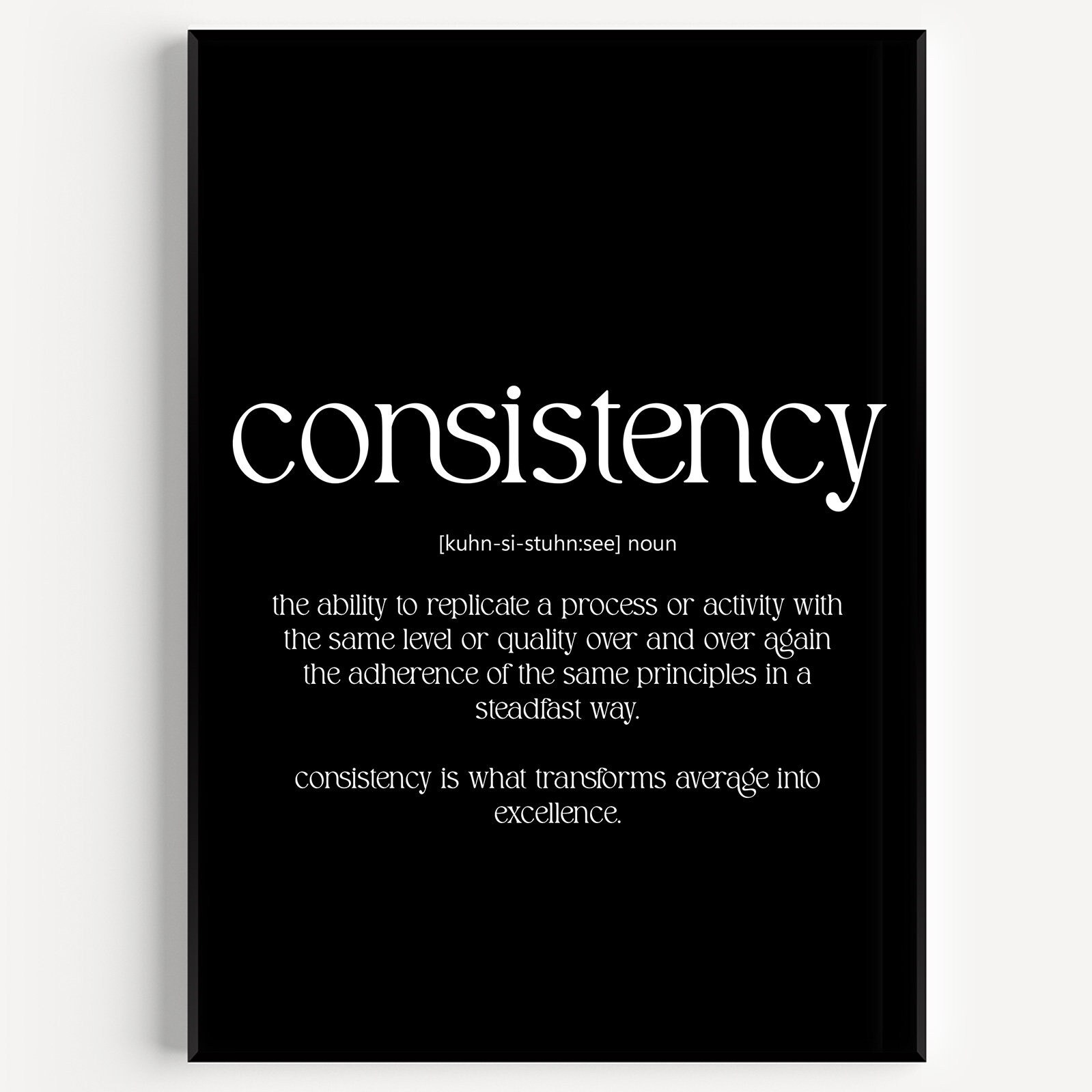 Consistency Definition Print - Etsy