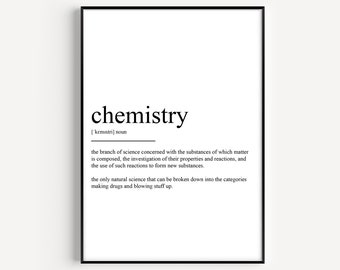 Chemistry Definition Print