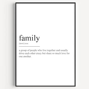 Family Definition Print - Version 3