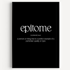 Epitome Definition Print 8