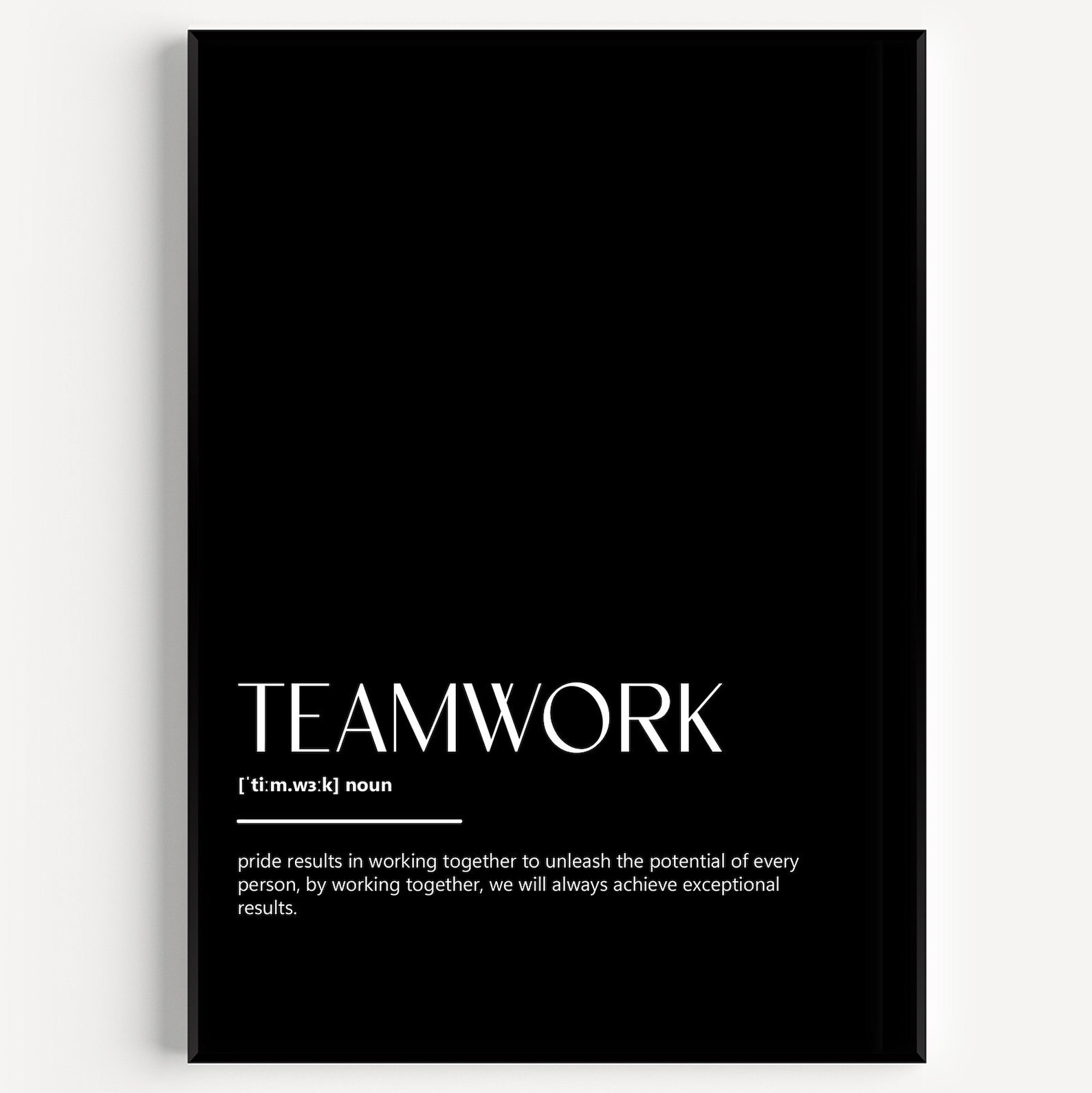 Teamwork Definition Print - Etsy