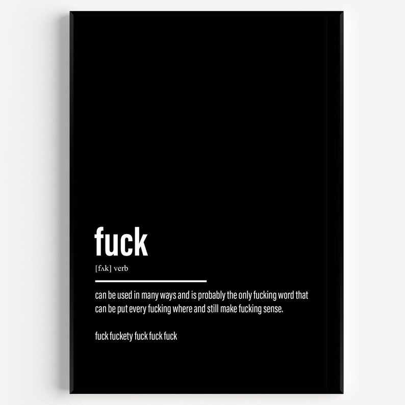 Fuck Definition Print Etsy fuck-definition-print-etsy