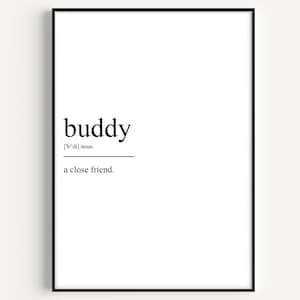 Buddy Definition Druck
