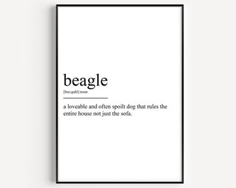 Beagle Definition Print