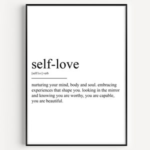 Self Love Definition Print