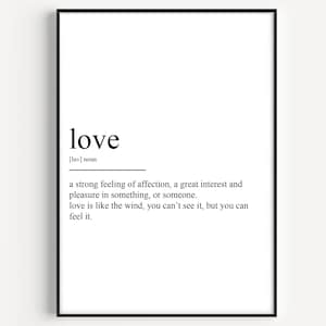 Love Definition Print
