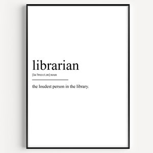 Definición de bibliotecario Imprimir