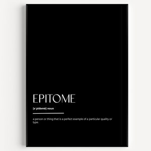 Epitome Definition Print 10