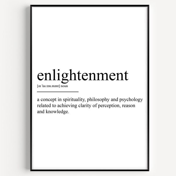 Enlightenment Definition Print