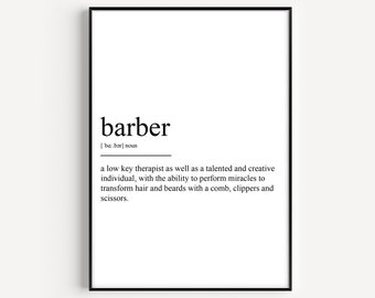 Barbier Definition Print