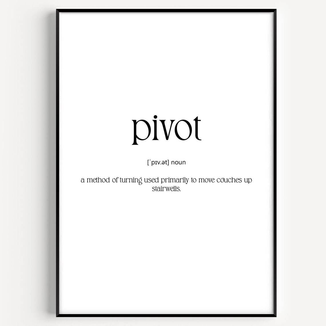 Pivot Definition Print - Etsy