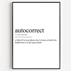 Definición de autocorrección Imprimir