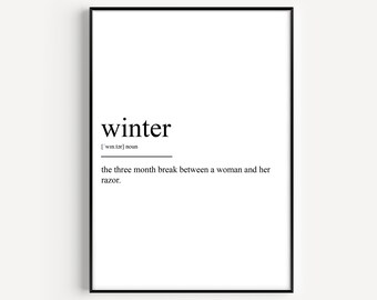 Winter Definition Print