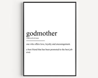Godmother Definition Print - Version 2
