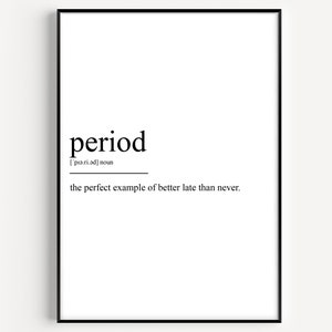 Period Definition Print