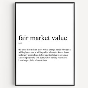 Fair Market Value Definition Print