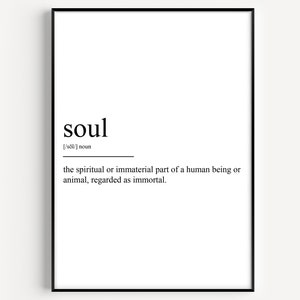 Soul Definition Print