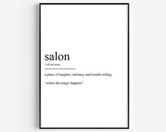 Salon Definition Print