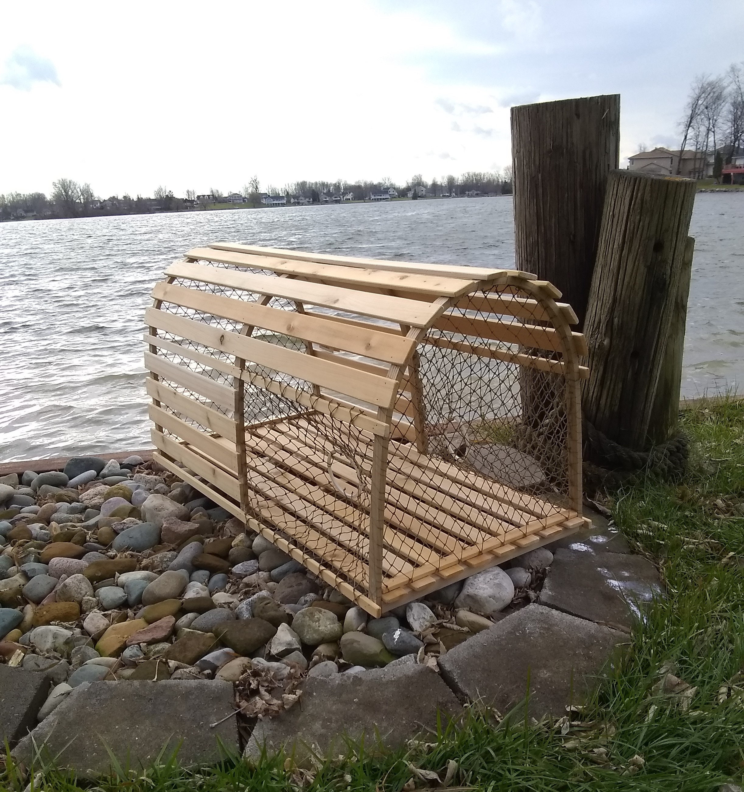 Full Size Decorative Wooden Lobster Trap Handmade Copied From Etsy