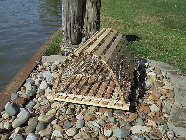 New Half Round Wooden Lobster Trap Handmade, Designed From 1960