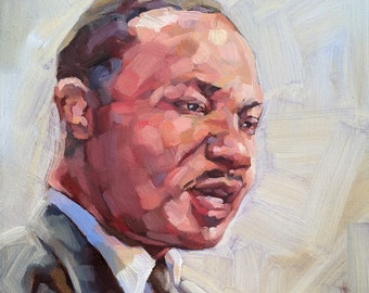 Martin Luther King Jr. Original Oil Portrait Painting