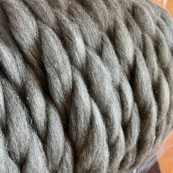 Grey Alpaca Roving - for Spinning, Nuno Felting or Needle felting