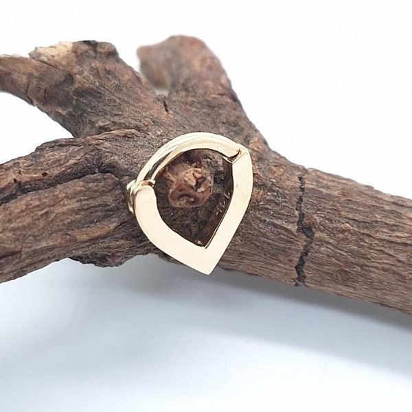 14k Piercing Triangle Septum Ring Cartilage Earring Helix Hoop