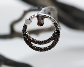 Black diamond sale septum ring