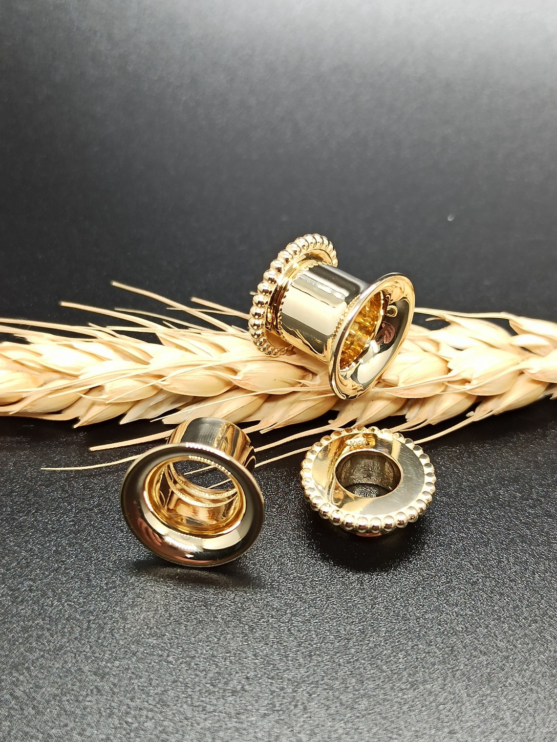 Solid Gold Ear Tunnels 0g Ear Gauges 14k Plugs Piercing Etsy