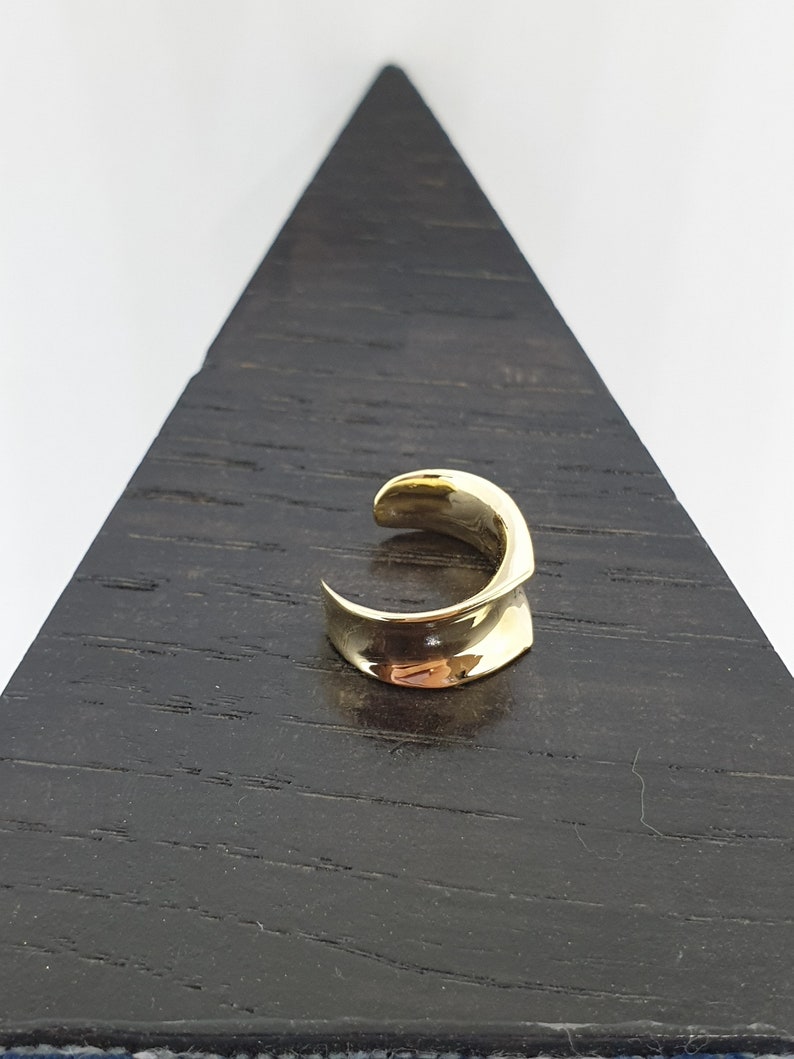 Solid Gold Ear Tunnels Ear Gauges 14k Plugs Piercing Etsy