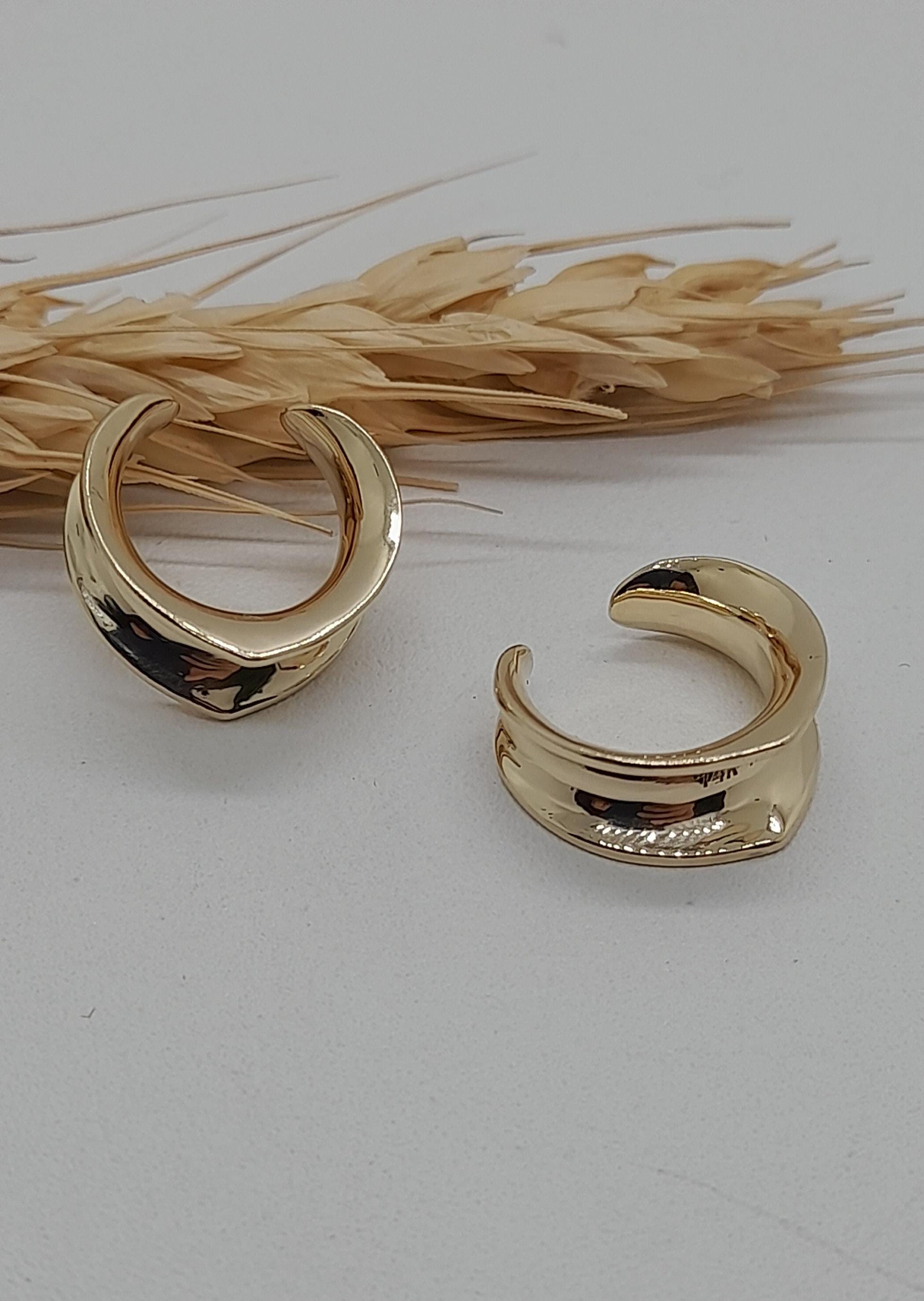 Solid Gold Ear Tunnels Ear Gauges 14k Plugs Piercing  Ear lets Earrings Teardrop Pluds    Gauge Plugs  Ear Gauged