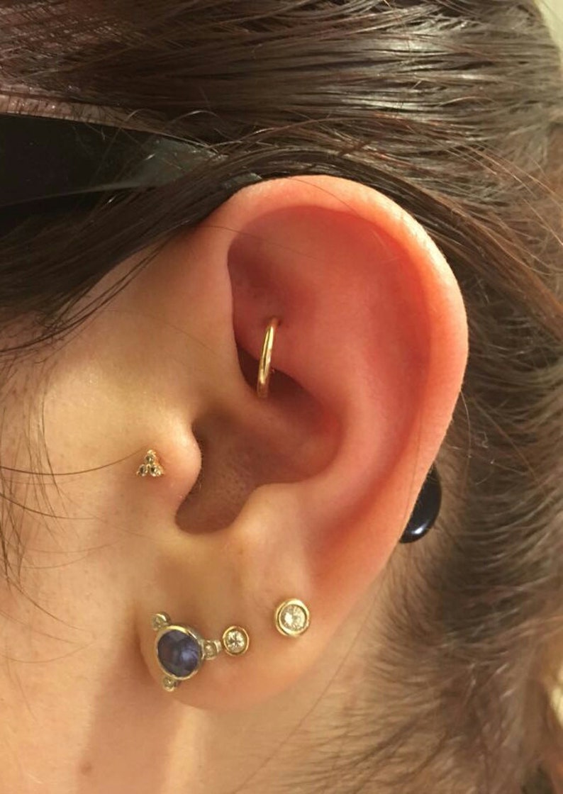 Septum Clicker Nose Ring Daith Piercing Septum Clicker Etsy