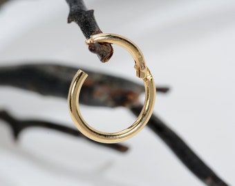 Plain Gold Hoop Earring