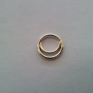 Double Septum Ring Septum Ring Nose Ring Sterling Silver Nose Hoop Septum Jewelry Nose Hoop image 1