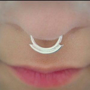 Nose ring  Double Septum Ring  Septum Ring  Sterling silver