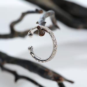 Ear Cuff Earring 14K Gold Diamods Ear jacket Hoop Helix Earring Conch Ring Cartilage Ring