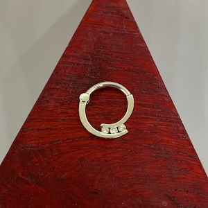 Daith piercingsieraden 14k massief gouden diamanten helixoorbel neusring kraakbeenring