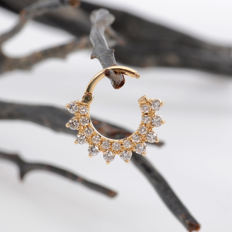 solid gold septum clicker