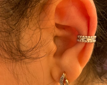 Conch Earring 14k Gold Helix Earring Ear Cuff Cartilage Piercing Jewelry