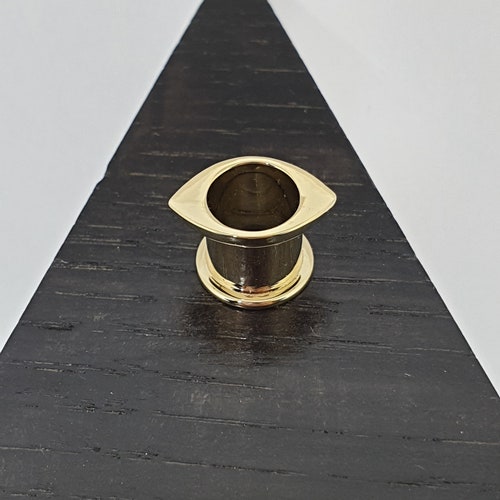 Solid Gold Ear Tunnels Ear Gauges 14k Plugs Piercing Ear Etsy