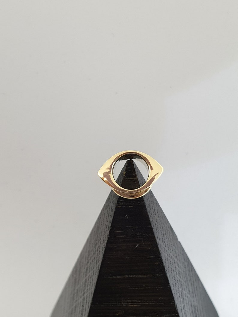 Solid Gold Ear Tunnels Ear Gauges 14k Plugs Piercing Etsy