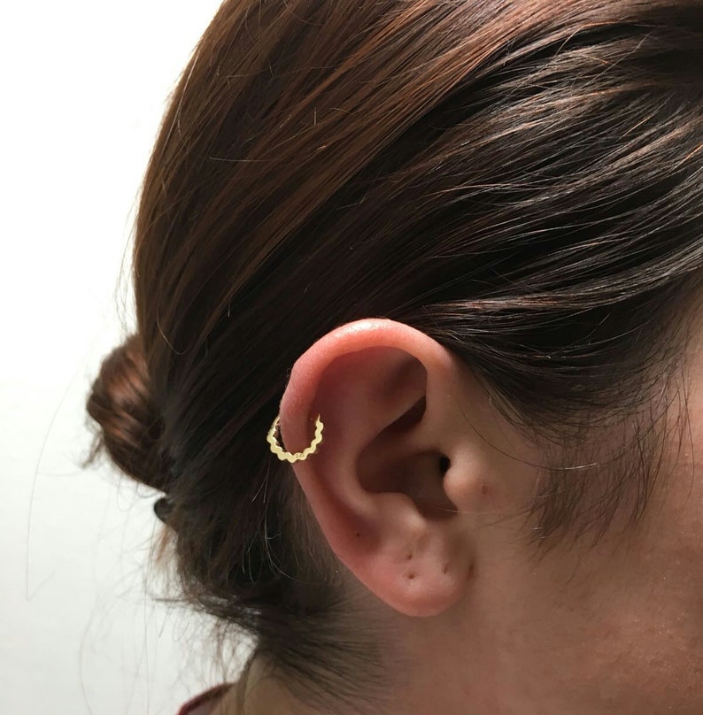 Clicker 14k piercing jewelry septum clicker septum jewelry Septum Clicker 14k nose hoop Nose Ring septum 14g daith piercing