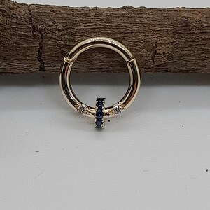 Cartilagem Piercing Jóias 14k Ouro Sólido Diamantes Brinco Hélice Tragus Argola