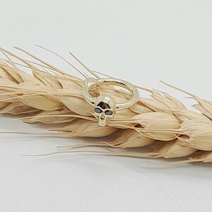 Helix Skull Piercing Jewelry 14K Gold Black Diamonds Ear Cuff Conch Jewelry Cartilage Hoop