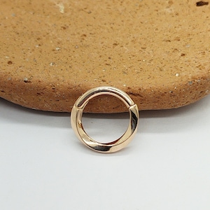 Braid Septum Clicker 14k Solid Gold Daith Earring Helix Hoop