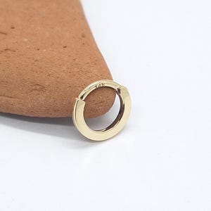 Hoop Clicker 14k Daith Brinco Helix Septum Joias